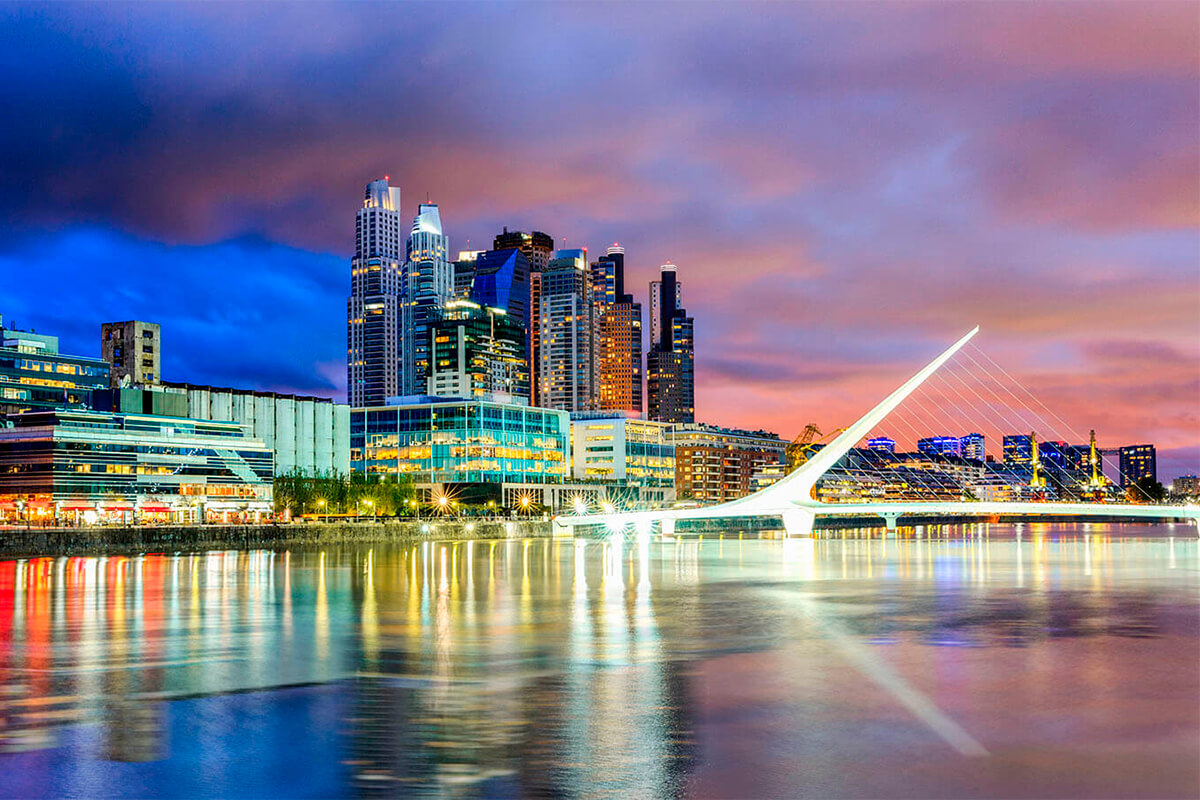 Barrio Puerto Madero en Buenos Aires Argentina