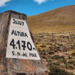 Monolito Punto más alto en Cuesta de Lipán Jujuy